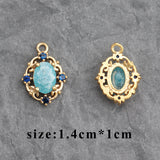 Zircon Crystal 18K Gold Jewelry Accessories Hand Made DIY Earrings Pendant