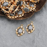 Zircon Crystal 18K Gold Jewelry Accessories Hand Made DIY Earrings Pendant
