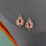 Zircon Crystal 18K Plated Jewelry Accessories 10pcs