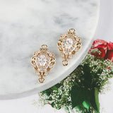 Zircon Crystal 18K Plated Jewelry Accessories 10pcs
