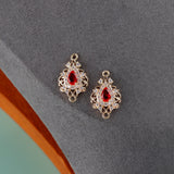 Zircon Crystal 18K Plated Jewelry Accessories 10pcs
