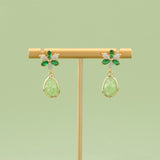 Flower Shape Earrings, 18k Plated, Nickel Free, Copper Metal