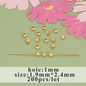MB89 Rhodium Plated Bead Copper Metal Jewelry Findings