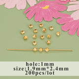 MB89 Rhodium Plated Bead Copper Metal Jewelry Findings