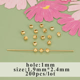 MB89 Rhodium Plated Bead Copper Metal Jewelry Findings
