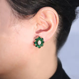 Elegant Zircon Glass Earrings Set for Women