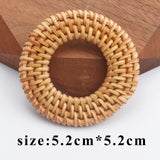 Bamboo Rattan Pendant M752 for DIY Earrings