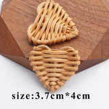 Bamboo Rattan Pendant M752 for DIY Earrings