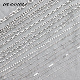 Rhodium Plated DIY Chain Jewelry Accessories C64