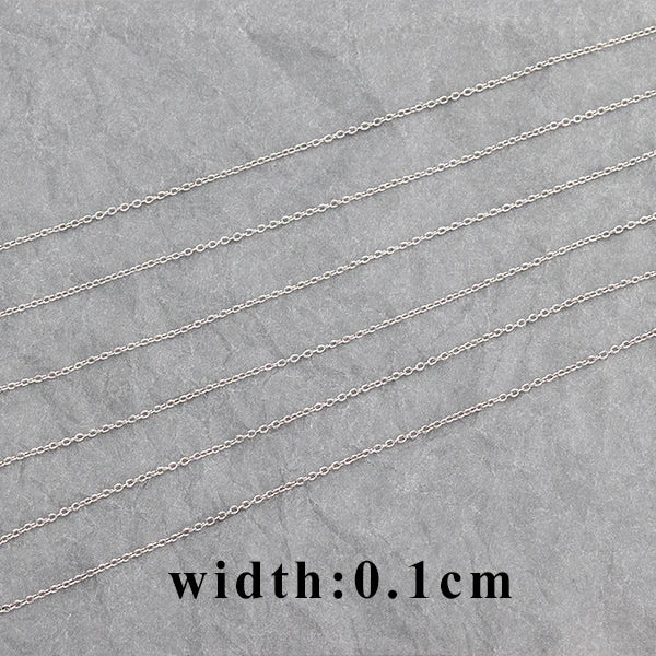 Rhodium Plated DIY Chain Jewelry Accessories C64