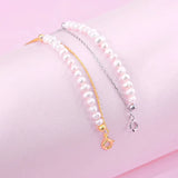 Baroque Pearl 925 Silver Bracelet Multi-layer Chain C-L486
