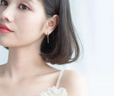925 Sterling Silver Asymmetry Tassel Earrings GTLE2373