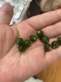Hotan Jade Ruyi Passepartout Bucket Green Jade Beads DIY Accessories