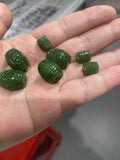 Hotan Jade Ruyi Passepartout Bucket Green Jade Beads DIY Accessories