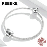 925 Sterling Silver Puppy Charm Pendant for Bracelet DIY Jewelry Making