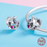Colorful Zircon Beads 925 Silver Pendant Jewelry Making