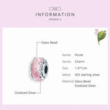 3MM Glass Round Floret Beads for 925 Sterling Silver Jewelry Making