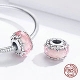 3MM Glass Round Floret Beads for 925 Sterling Silver Jewelry Making