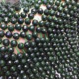 Aventurine Green Round Faceted 6mm Loose Beads 14in