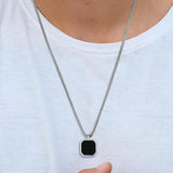 Funky Nooxian Stainless Steel Pendant Necklace for Men
