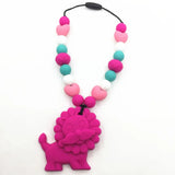 Silicone Lion Teething Carrier Toy for Children