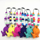 Silicone Lion Teething Carrier Toy for Children