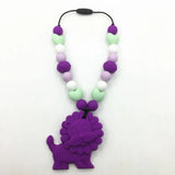 Silicone Lion Teething Carrier Toy for Children