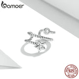 925 Sterling Silver Star Ear Clip Zircon Clip On Earrings Without Piercing