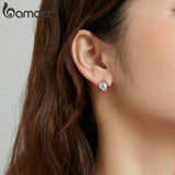 10mm Buckle Earrings 925 Sterling Silver Romantic Mirror Polishing Earrings