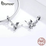3D Drogon Smaug Pendant Charm Sterling Silver 925 Jewelry SCC1322