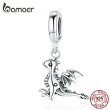 3D Drogon Smaug Pendant Charm Sterling Silver 925 Jewelry SCC1322