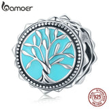 925 Silver Life Tree Charm Family Bead for Bracelet Bangle Women DIY Jewelry