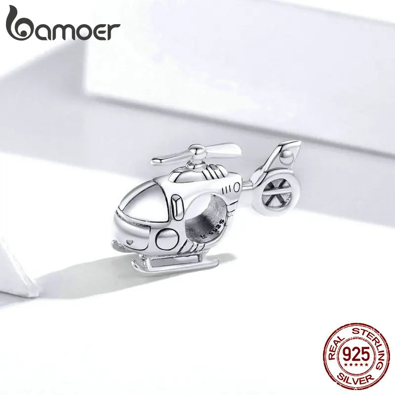 Vintage Helicopter Charm for DIY Bracelet - SCC1699