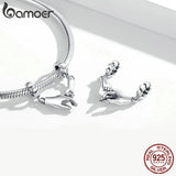 925 Sterling Silver Hand In Hand Charm Beads for Bracelet SCC1700