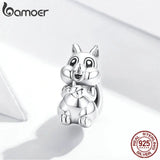 925 Silver Squirrel Charm for DIY Jewelry Bracelet BSC338