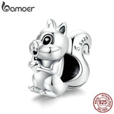 925 Silver Squirrel Charm for DIY Jewelry Bracelet BSC338