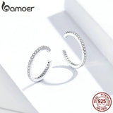 925 Silver Ear Cuff Women Earrings Jewelry SCE842