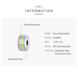 925 Silver Enamel Stopper Pendant Triangle Charm