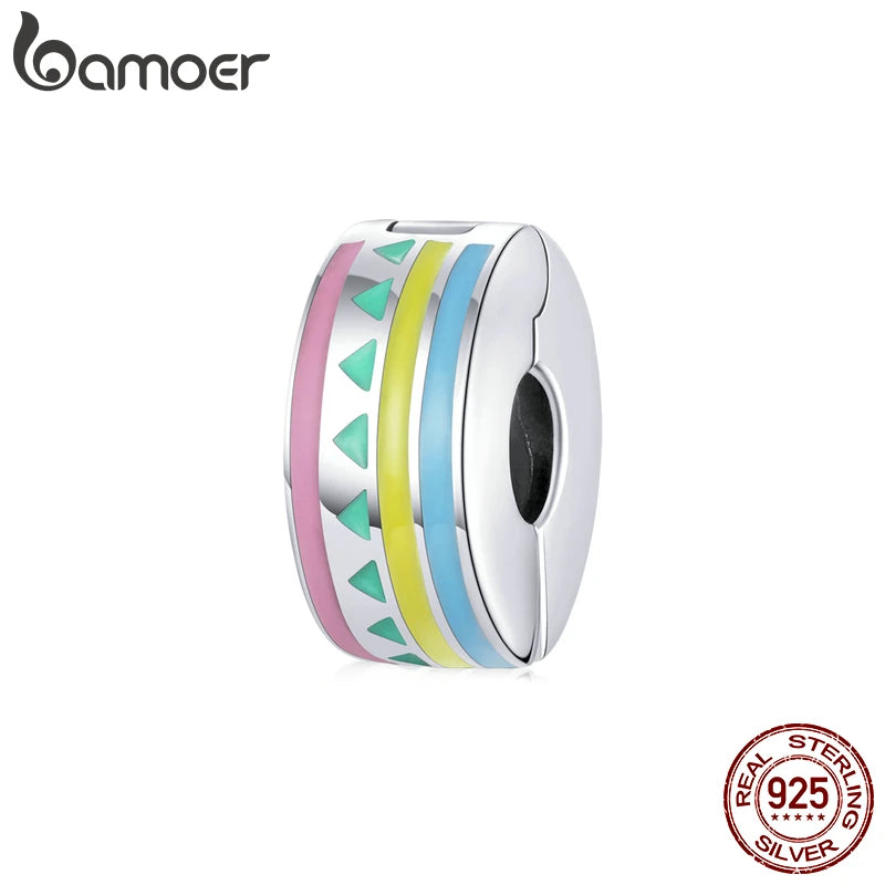 925 Silver Enamel Stopper Pendant Triangle Charm