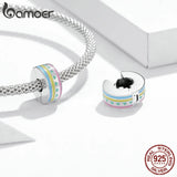925 Silver Enamel Stopper Pendant Triangle Charm
