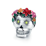 925 Silver Halloween Skull Charm for DIY Jewelry BSC326