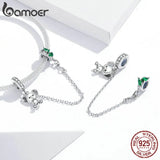 925 Silver Koala Safety Charm for Snake Bracelet DIY Jewelry