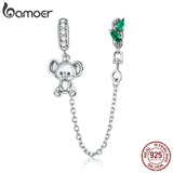 925 Silver Koala Safety Charm for Snake Bracelet DIY Jewelry