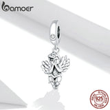 925 Sterling Silver Little Angel Charm for Bracelet DIY Jewelry