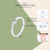 925 Silver Heart Wedding Ring Women Engagement Jewelry