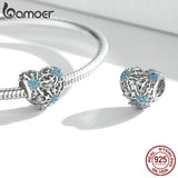 925 Silver Moonstone Snowflake Charm Pendant for Bracelet Bangle