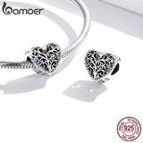 925 Silver Tree of Life CZ Charm for DIY Bracelet