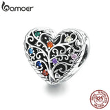 925 Silver Tree of Life CZ Charm for DIY Bracelet