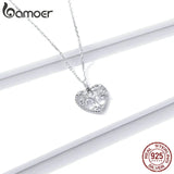 925 Silver Tree of Life Heart Pendant Necklace for Women