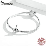 Sterling Silver Retro Guitar Charm for Bracelet & Bangle